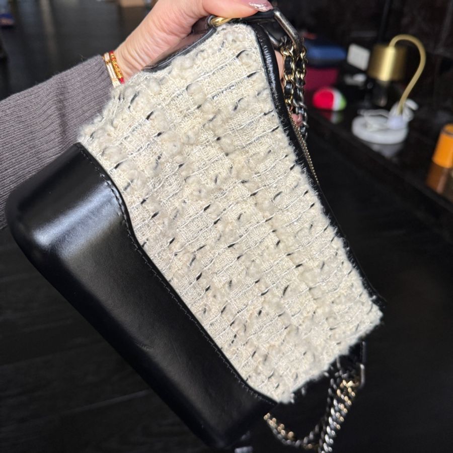 香奈兒CHANEL 毛呢流浪包(小號）-7