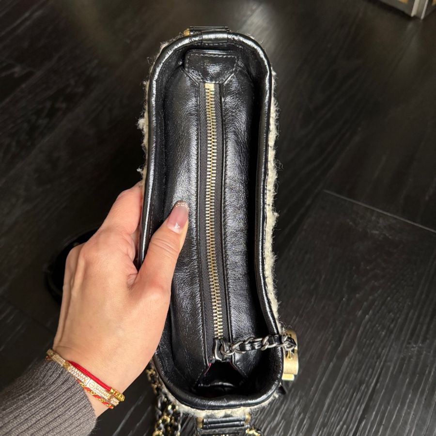 香奈兒CHANEL 毛呢流浪包(小號）-9