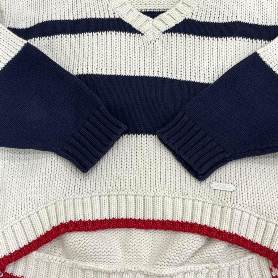 藍標新品牌BLUE LABEL CRESTBRIDGE 肩扣V領針織上衣-3