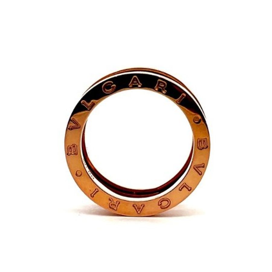 *奢華大道國際精品*【J1202】寶格麗 玫瑰金 B.zero1 Design Legend 設計傳奇系列戒指 57號 #14-1