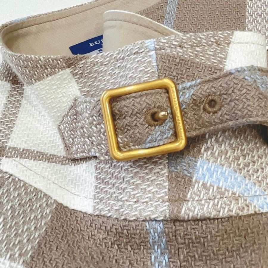 BURBERRY 藍標 扣環格紋褲裙-2