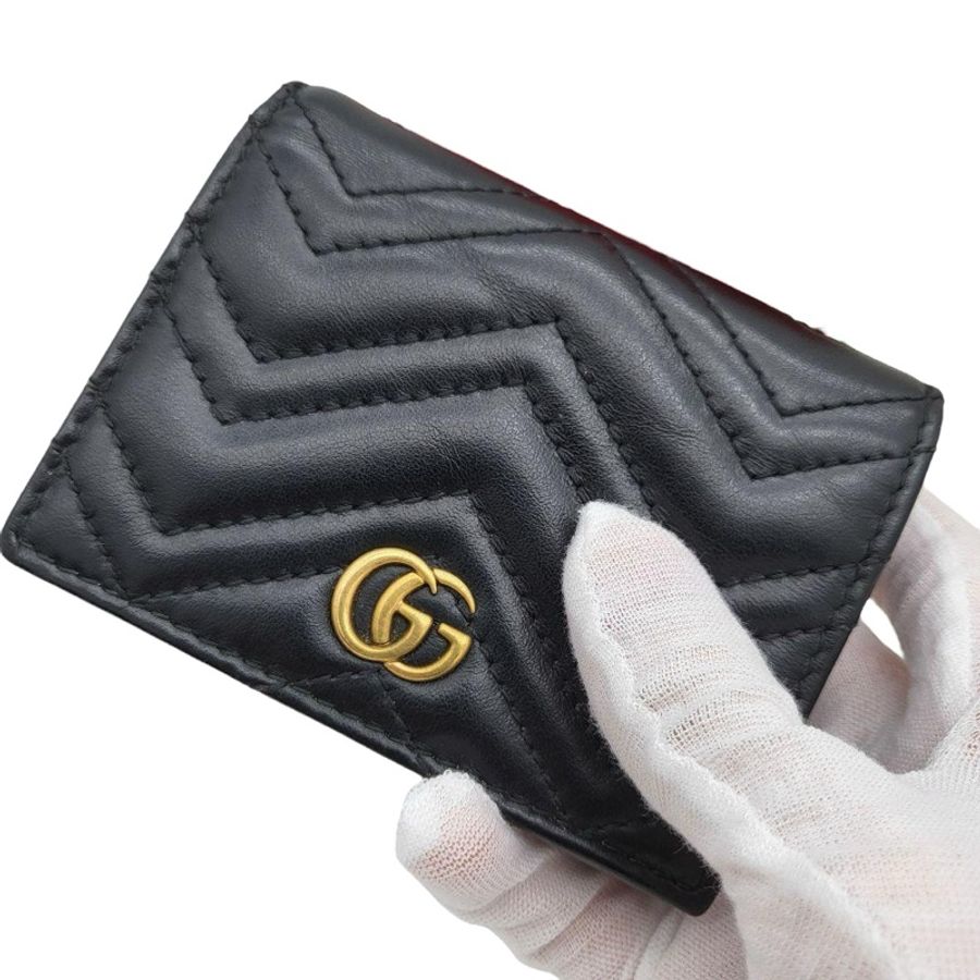 💝FuFu.Style ⟡.·* Gucci 黑金皮夾-2