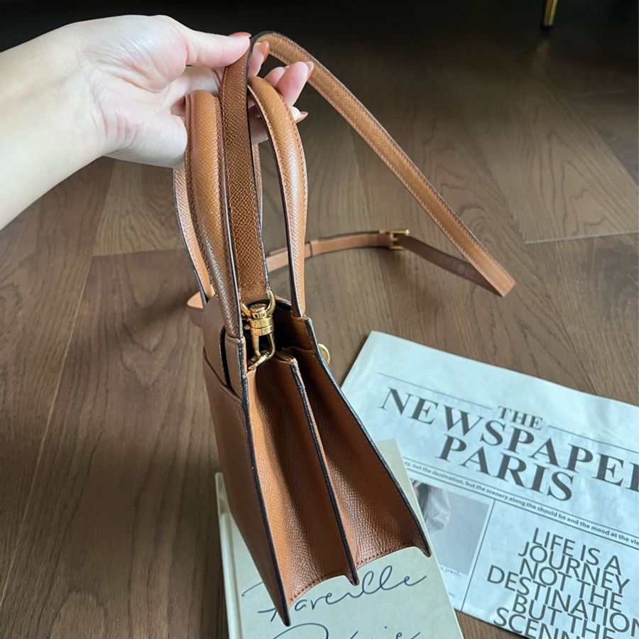 大降價‼️Bvlgari中古琴譜包 荔枝皮-9