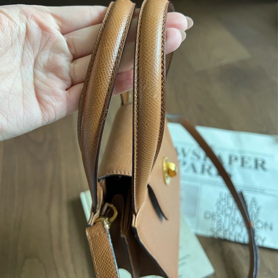 大降價‼️Bvlgari中古琴譜包 荔枝皮-11