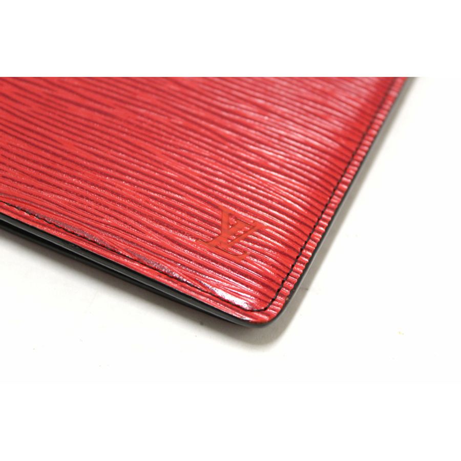Louis Vuitton Red Epi Leather Desk Agenda Cover-11