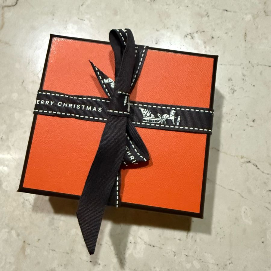 全新品 HERMES 愛馬仕 Mini Maillon耳環 黑色-7
