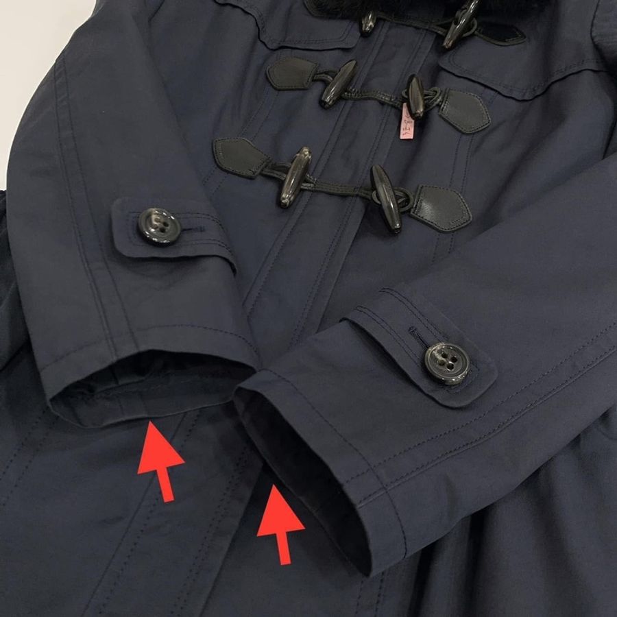 BURBERRY 藍標帶毛牛角扣大衣(毛可拆)-2