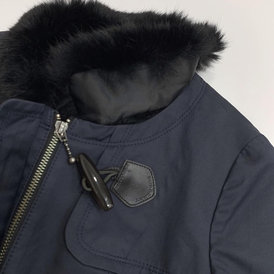 BURBERRY 藍標帶毛牛角扣大衣(毛可拆)-4