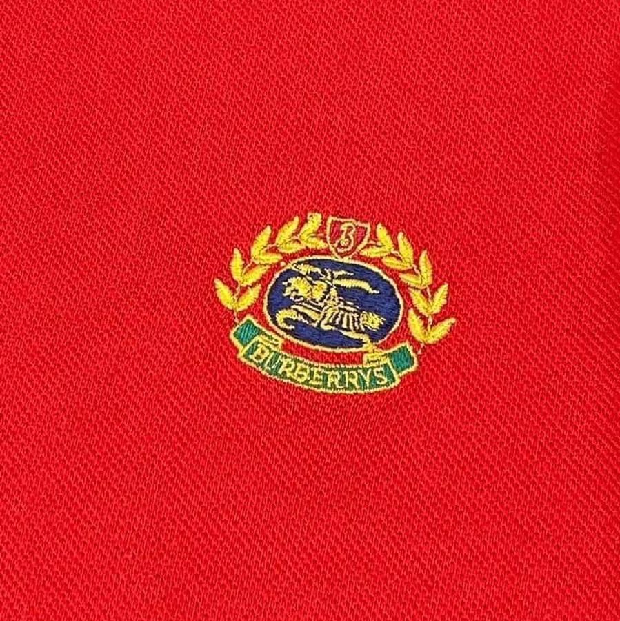 BURBERRYS 刺繡戰馬徽章POLO上衣-4