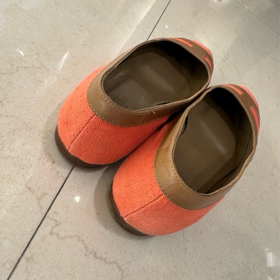 Hermes 超顯白 穿起來很好看的娃娃鞋 真心 38-3