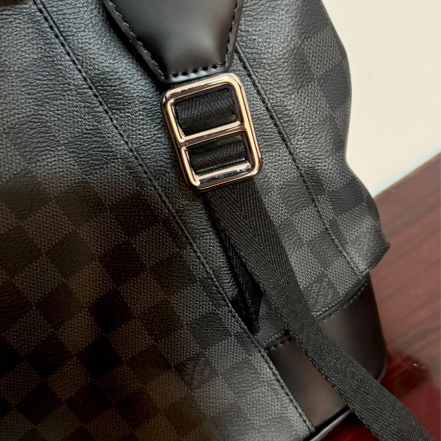 louisvuitton Christopher MM 棋盤格男後背包（灰黑色/N41379)-8