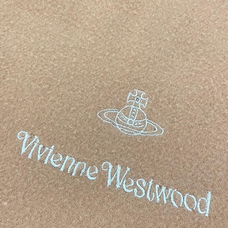 Vivienne Westwood 經典奶茶圍巾-0