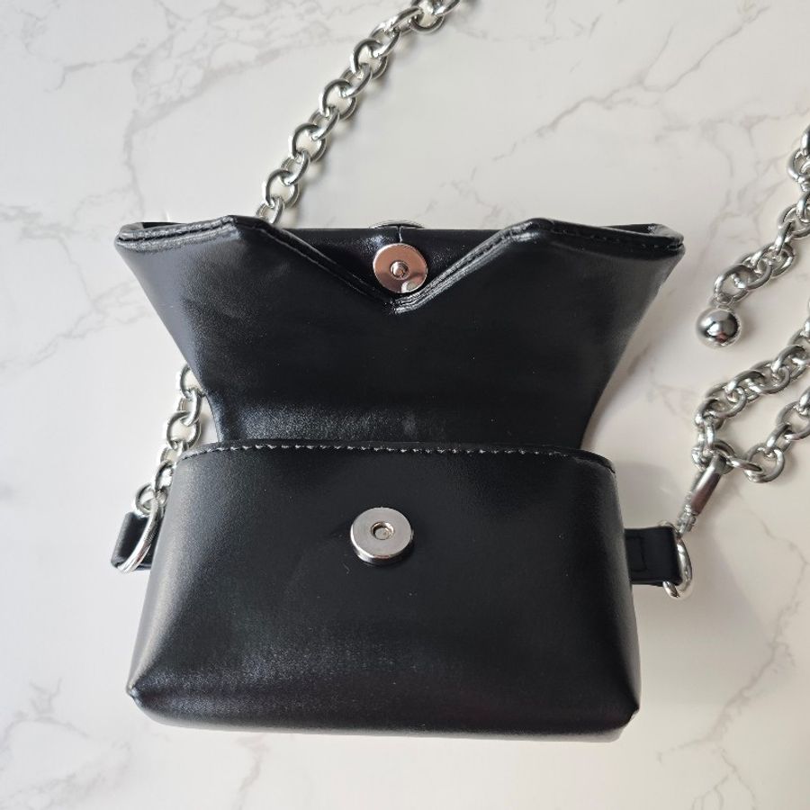 Vivienne Westwood Courtney Chain迷你皮革單肩包-3