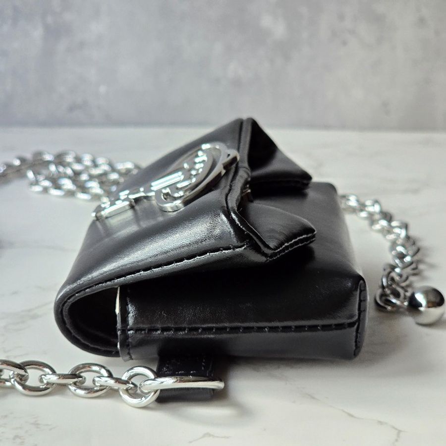 Vivienne Westwood Courtney Chain迷你皮革單肩包-4