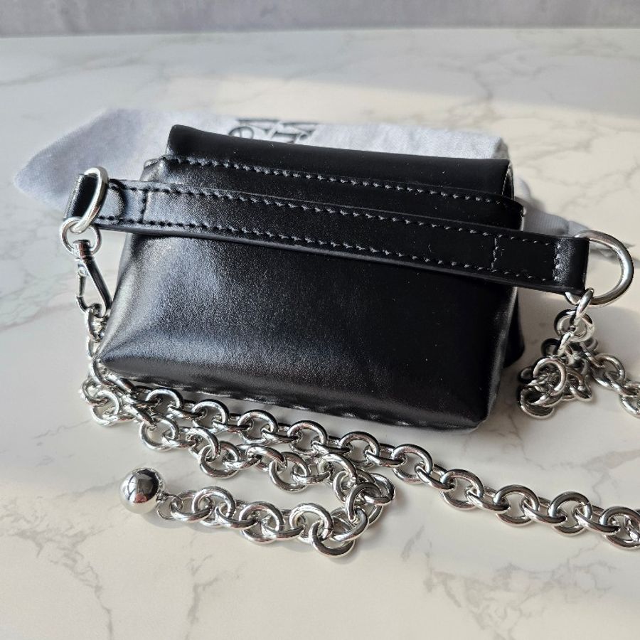 Vivienne Westwood Courtney Chain迷你皮革單肩包-7