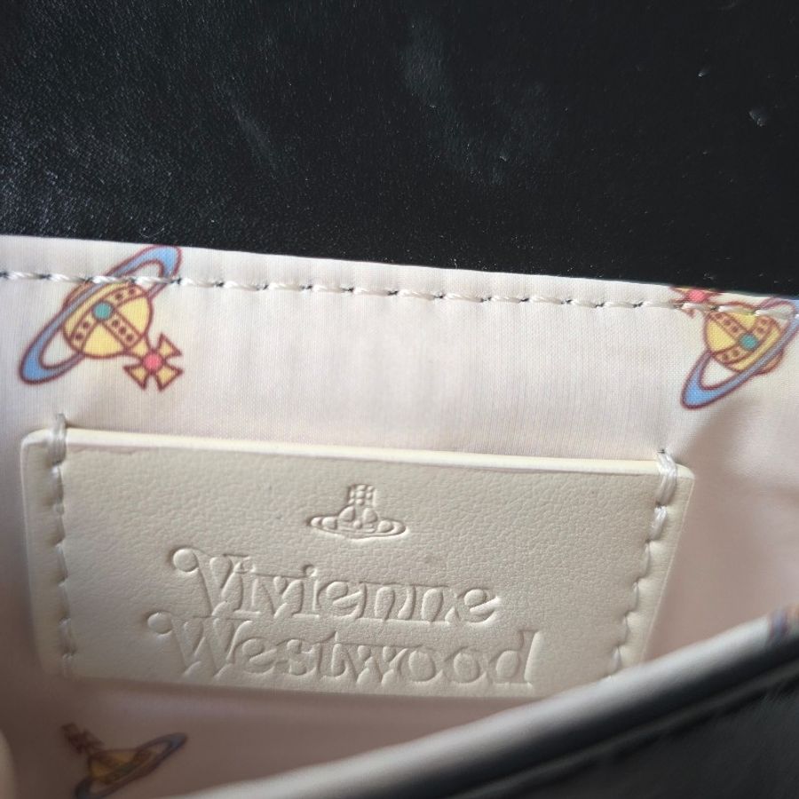 Vivienne Westwood Courtney Chain迷你皮革單肩包-9