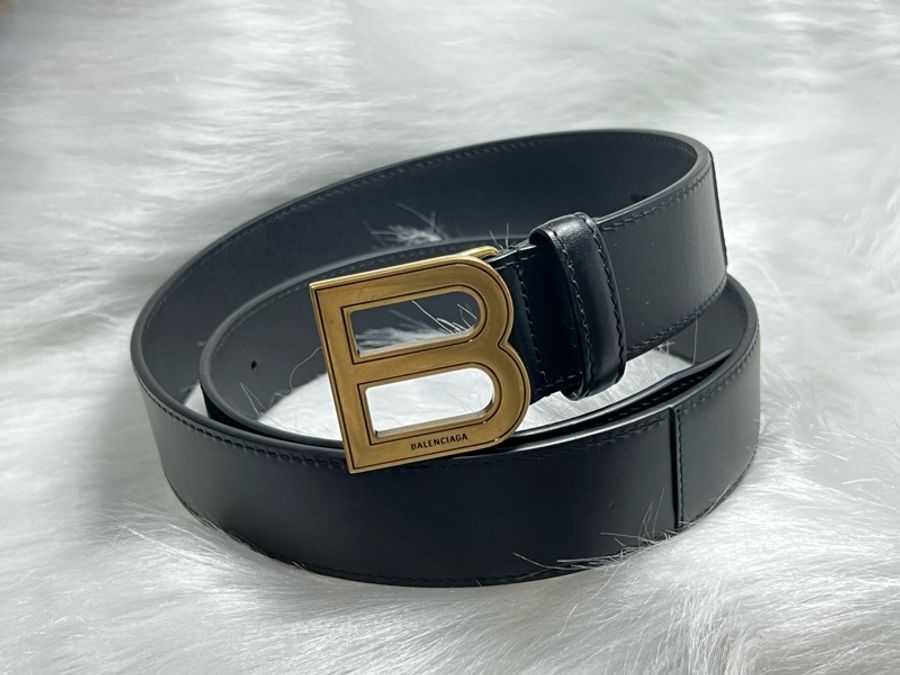 Balenciaga 巴黎世家皮帶 經典 復古金 百搭-1