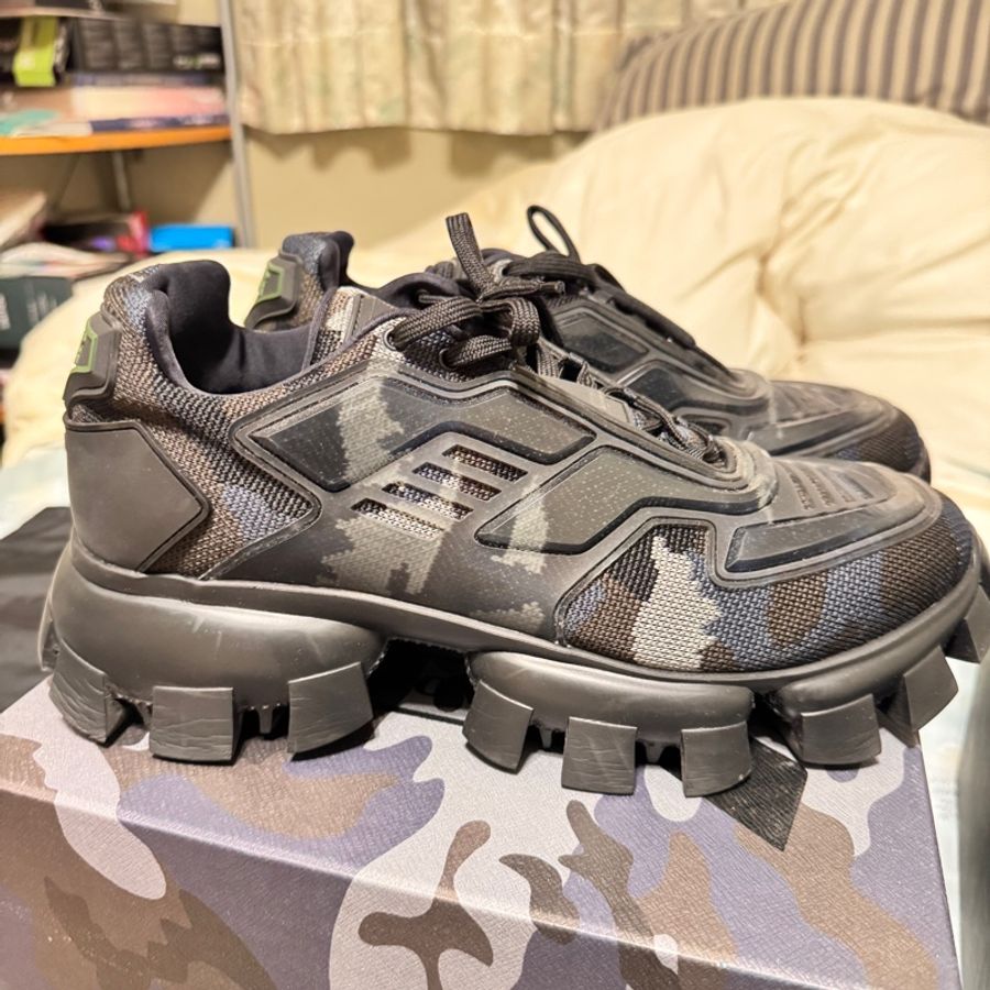 PRADA RUBBER KNIT 運動鞋-4