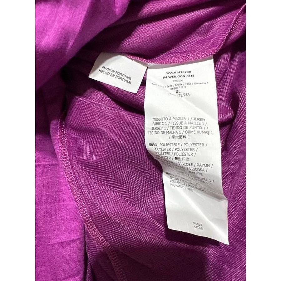 Max Mara weekend 牡丹色百摺加長落地裙 紫色細摺落地裙 XL 175/76A pleated skirt-6