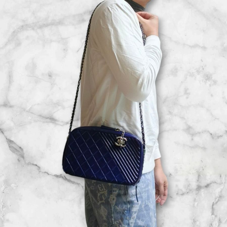 ‼️年中慶降價‼️創新低價只到6/21🎁(原42800)㊣✨CHANEL✨(附盒/防塵袋)香奈兒 小香 camera boy coco A92656 大號 雷標 仿舊銀 肩背包 斜背包 相機包/二手包/二手精品🌳二手樹屋🌳-72
