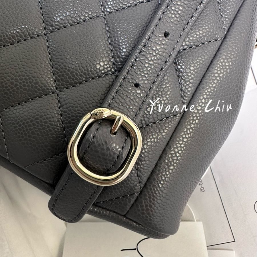 Chanel duma 小青蛙 後背包 24A 台灣購證-7