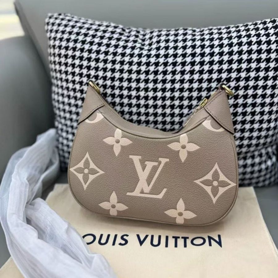 LV大象灰 bagatelle 雙色 Monogram Empreinte 皮革 全新全套-2