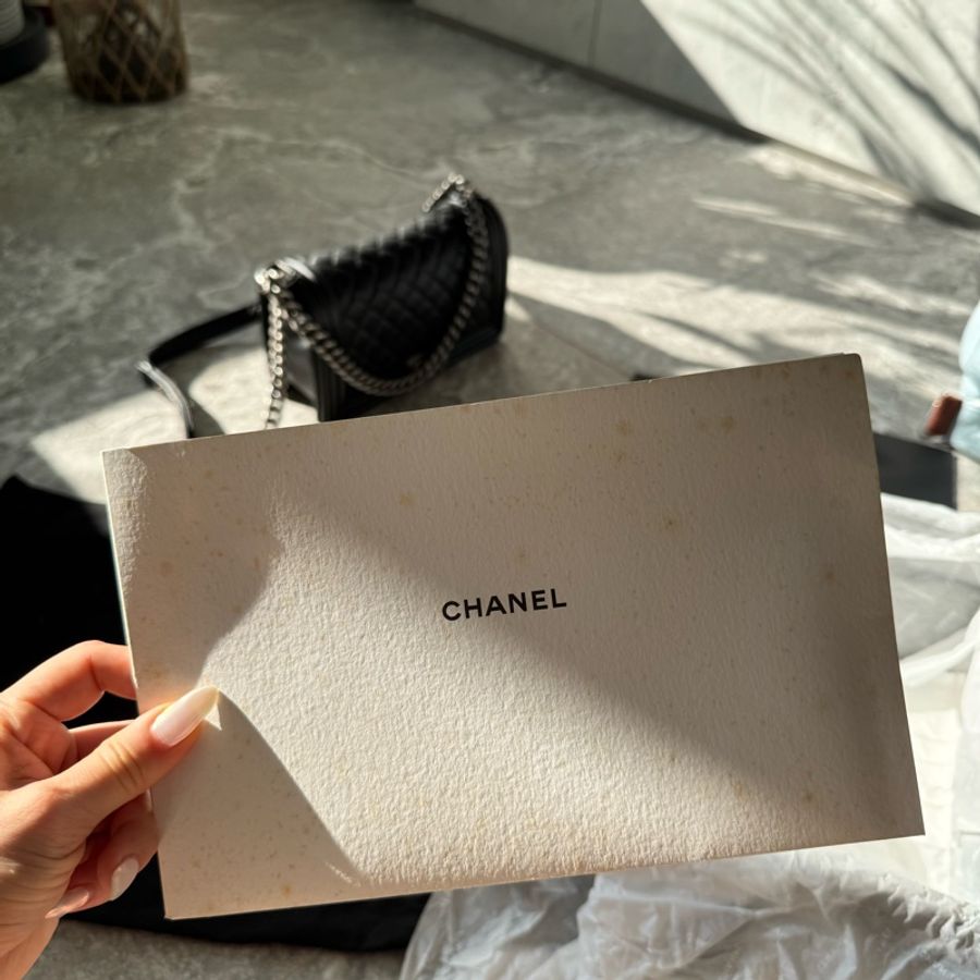 香奈兒 Chanel Le Boy 黑銀 閒置品 25 肩背 側背包-15