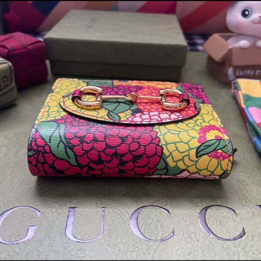 Gucci 限量款馬蹄扣 全新 零錢包卡包-1