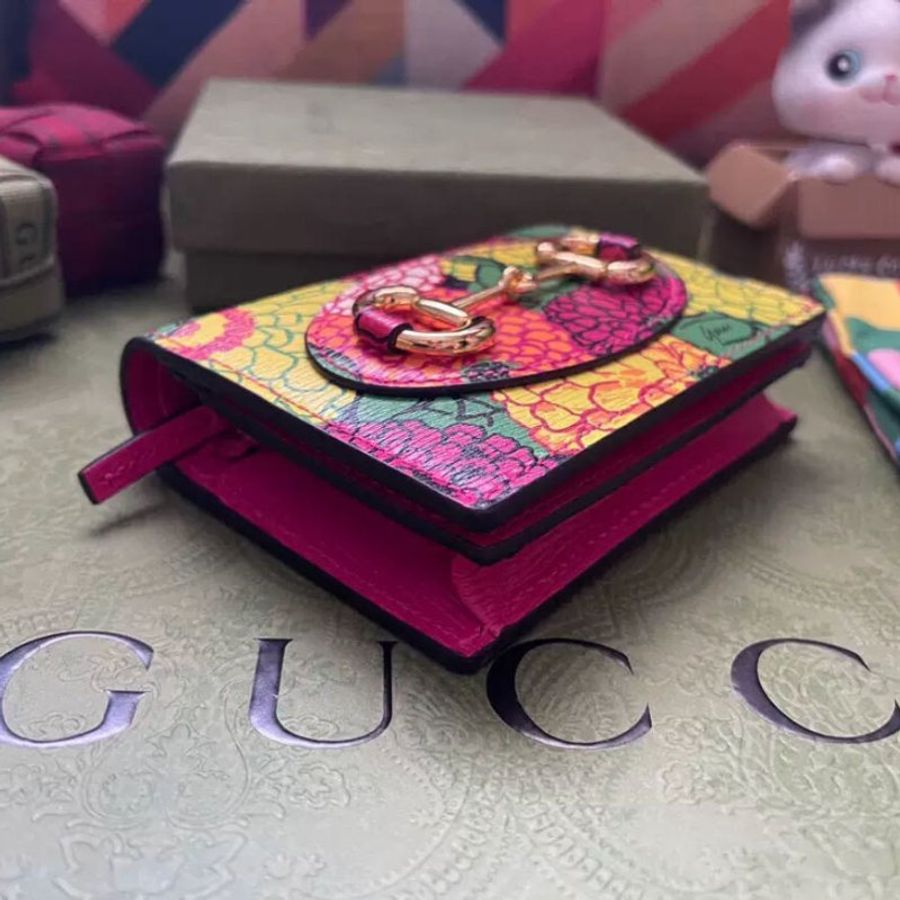 Gucci 限量款馬蹄扣 全新 零錢包卡包-3