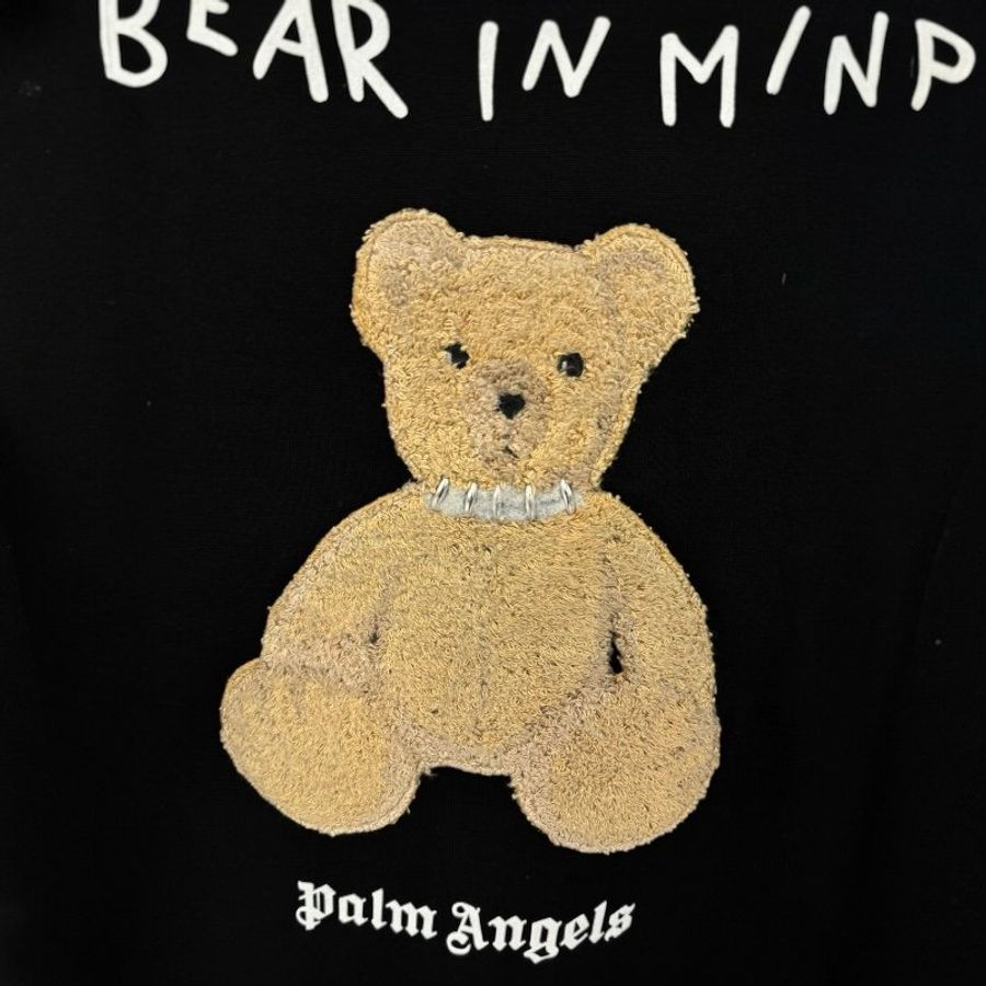 🌿春季限時降價🌿Palm Angels 男款Bear in Mind 小熊刺繡連帽外套/上衣 黑色 XS/M/L(購買請訊息告知需要尺寸)-2