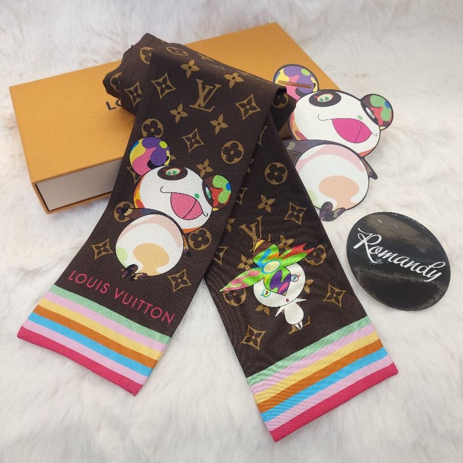 Louis Vuitton × Murakami 老花長絲巾-0