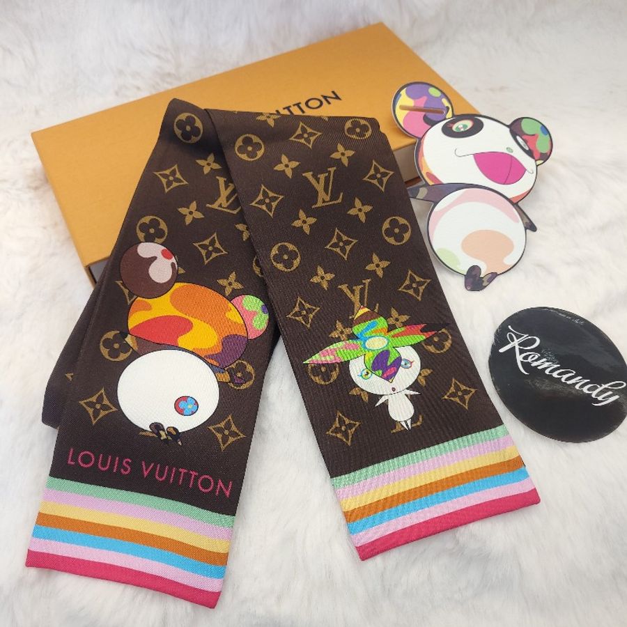 Louis Vuitton × Murakami 老花長絲巾-1