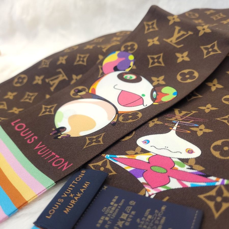 Louis Vuitton × Murakami 老花長絲巾-2