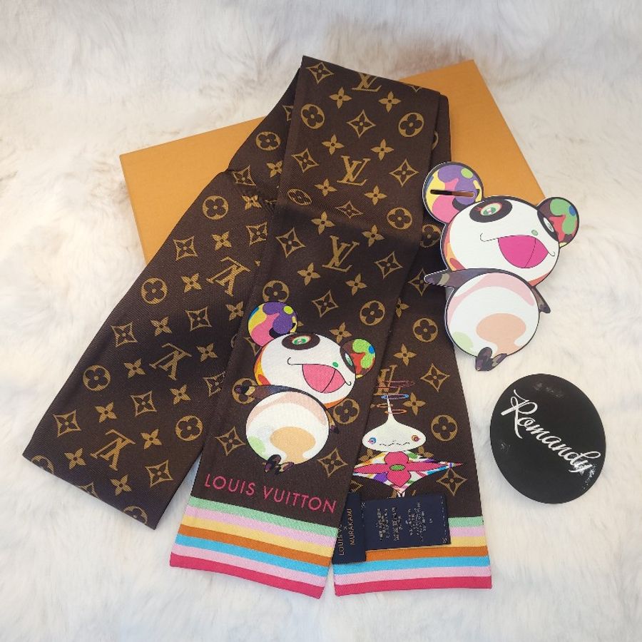 Louis Vuitton × Murakami 老花長絲巾-3