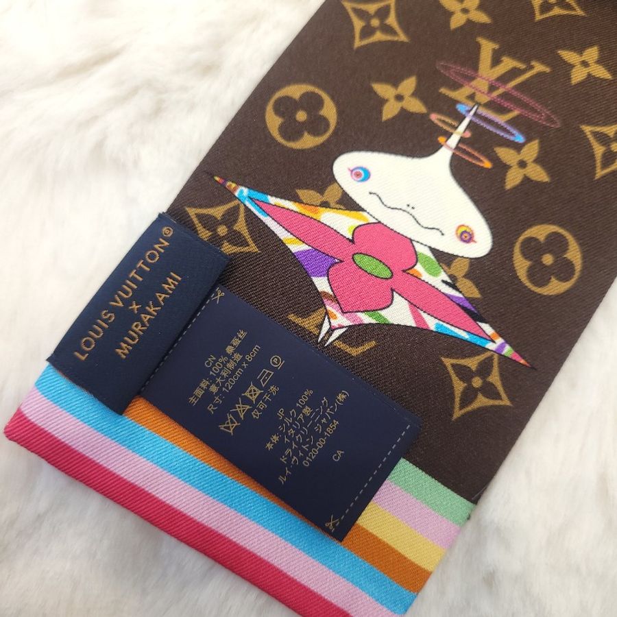 Louis Vuitton × Murakami 老花長絲巾-4