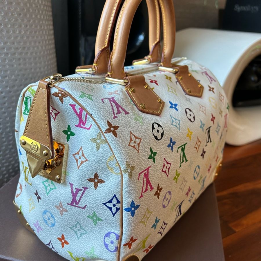 LV村上隆白三彩Speedy30-6