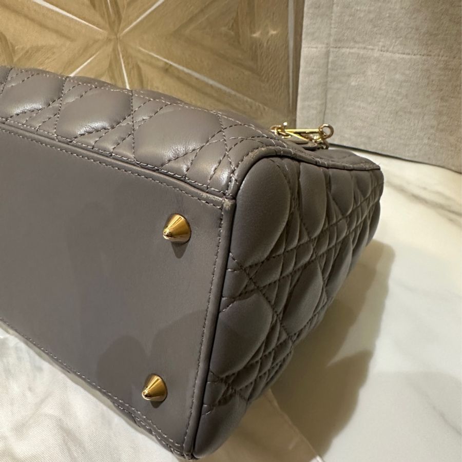 Lady Dior 戴妃包 Medium 中包 灰 grey-12