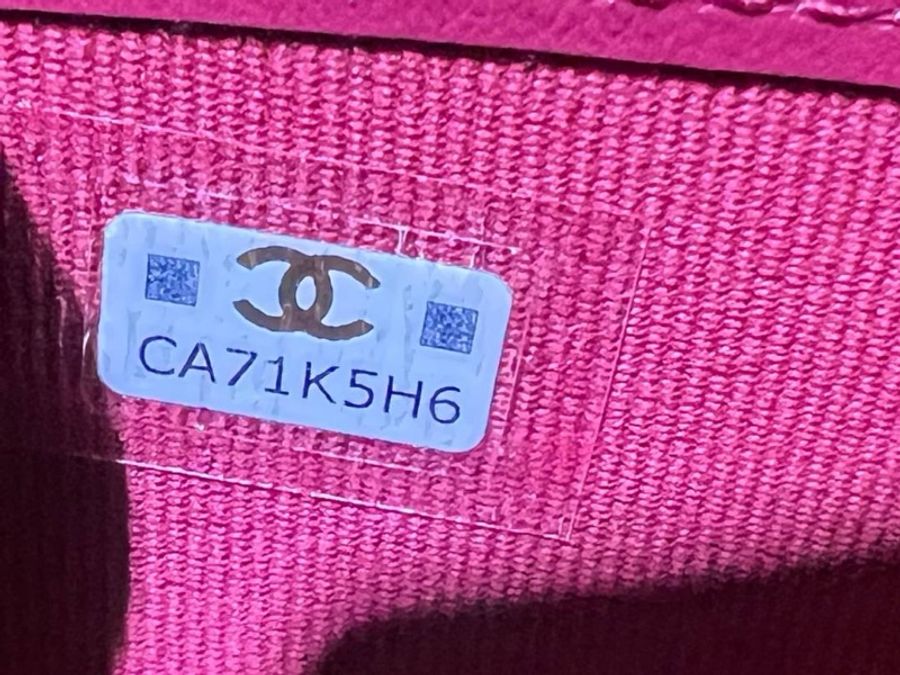 CHANEL 小羊皮❤️經典全新晶片款黑色長昂19羊皮夾-23