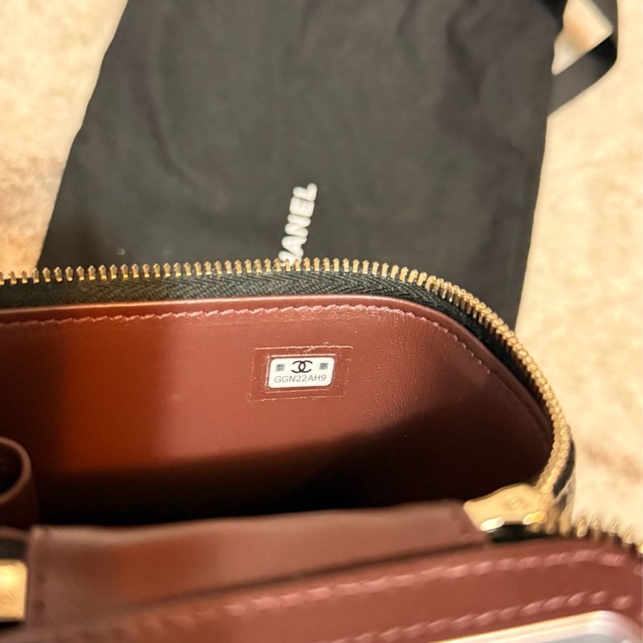 近新品 香奈兒Chanel24C荔枝紋牛皮 方盒子 小廢包 小方包 mini-15