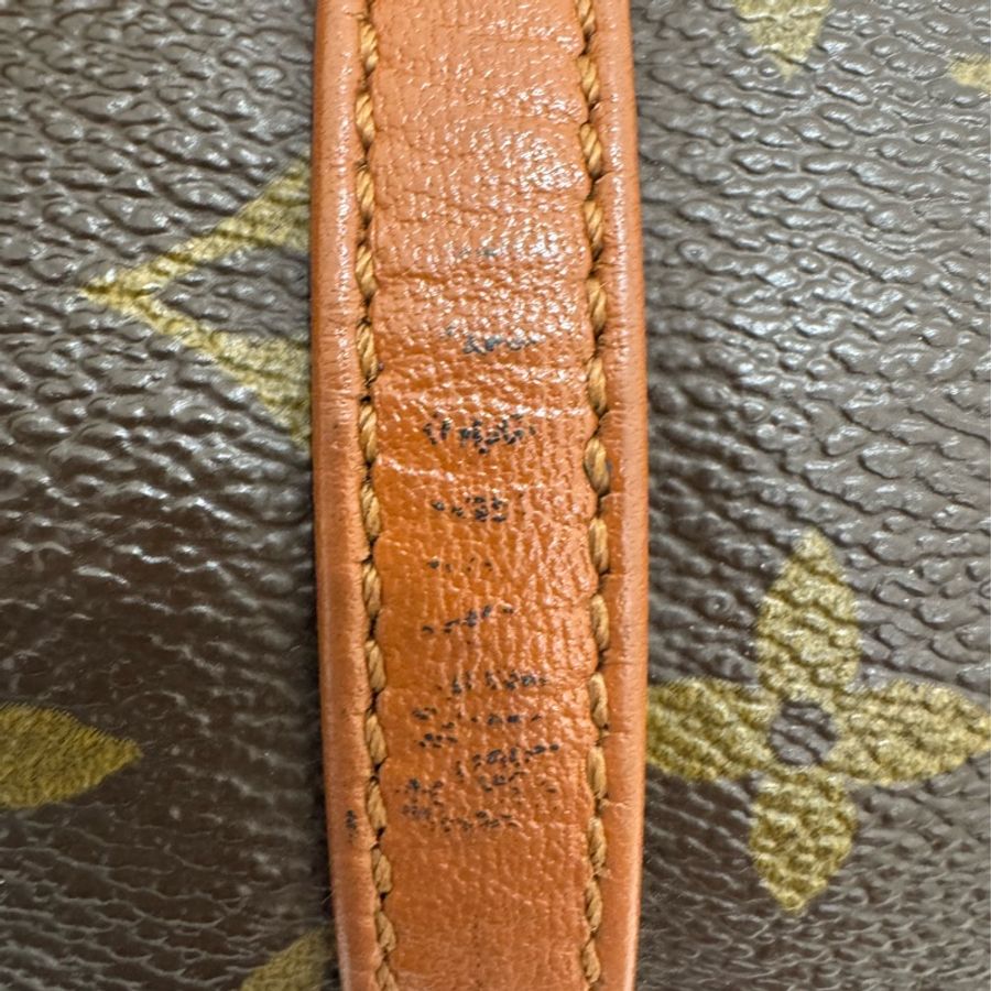 Louis Vuitton 巴比龍30 紅皮子母包 Papillon圓桶包 vintage 手腕包-15