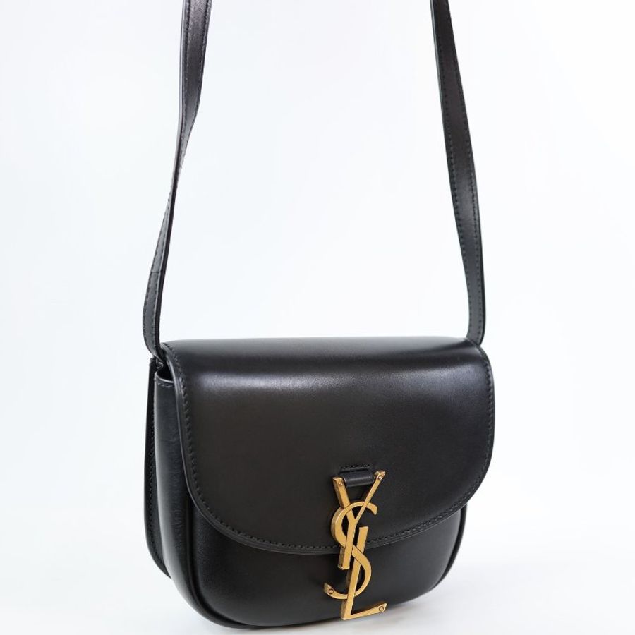 二手Ysl Kaia Small經典馬鞍包 黑金款-13