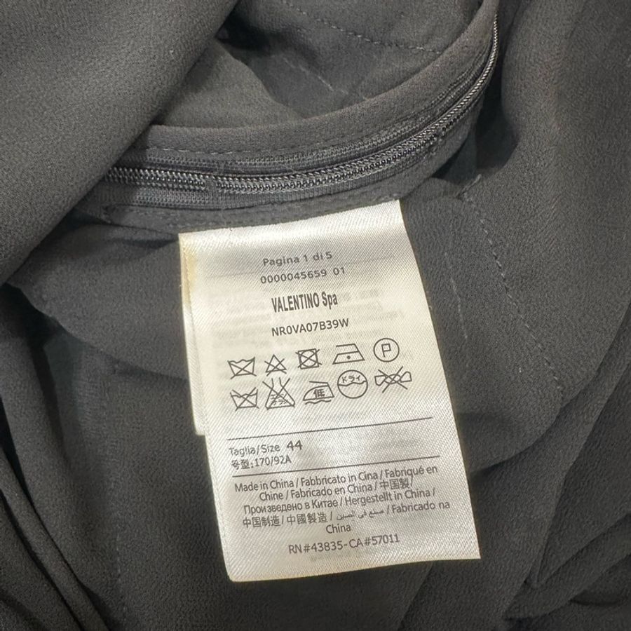 Red Valentino 黑色 立領 長袖 蕾絲 洋裝 紗裙 蛋糕裙 連身裙 連衣裙 裙裝-10