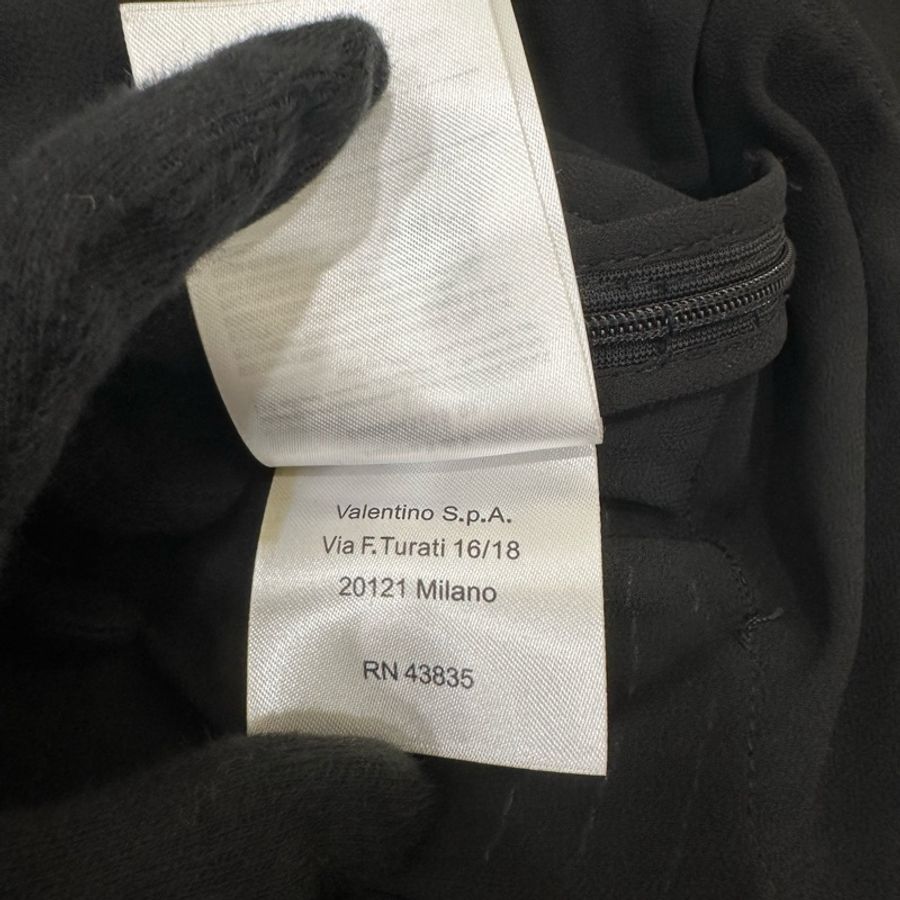 Red Valentino 黑色 立領 長袖 蕾絲 洋裝 紗裙 蛋糕裙 連身裙 連衣裙 裙裝-13