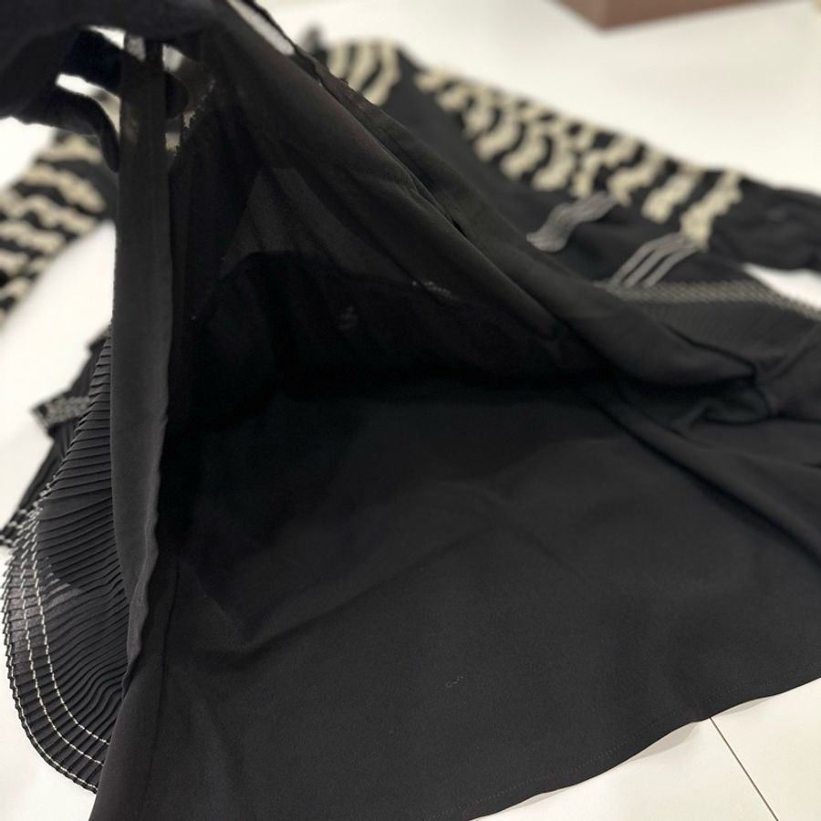 Red Valentino 黑色 立領 長袖 蕾絲 洋裝 紗裙 蛋糕裙 連身裙 連衣裙 裙裝-16