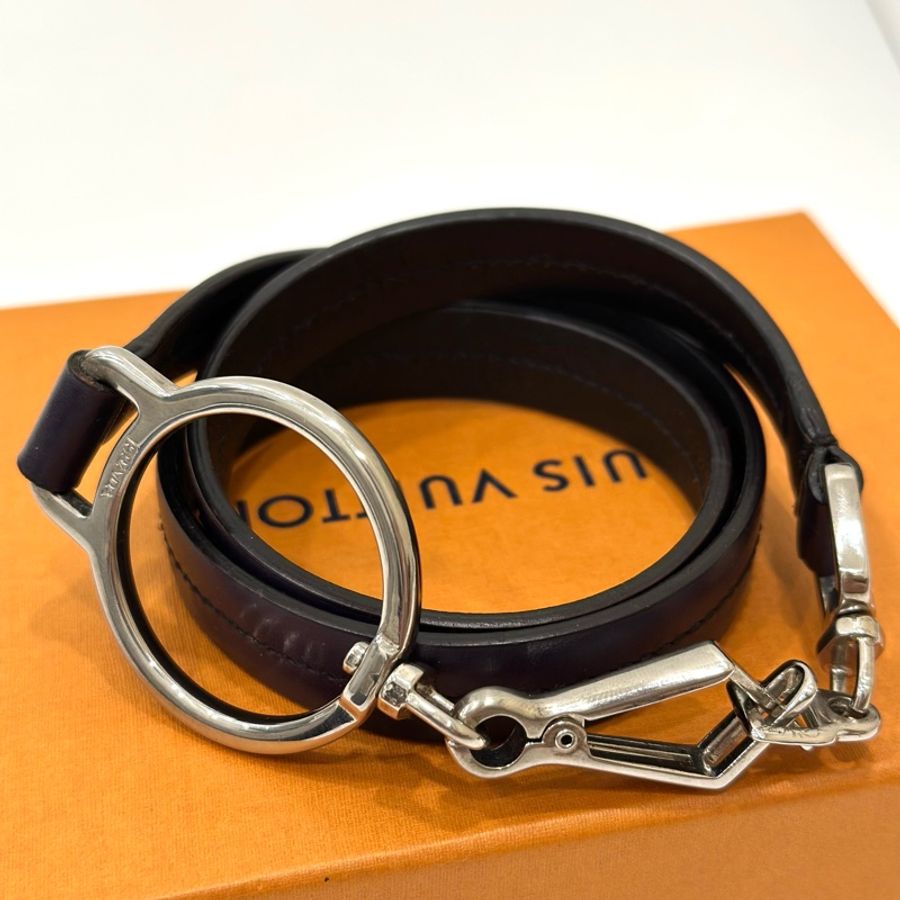 prada 深紫色 扣環 皮帶 腰帶 腰封-2