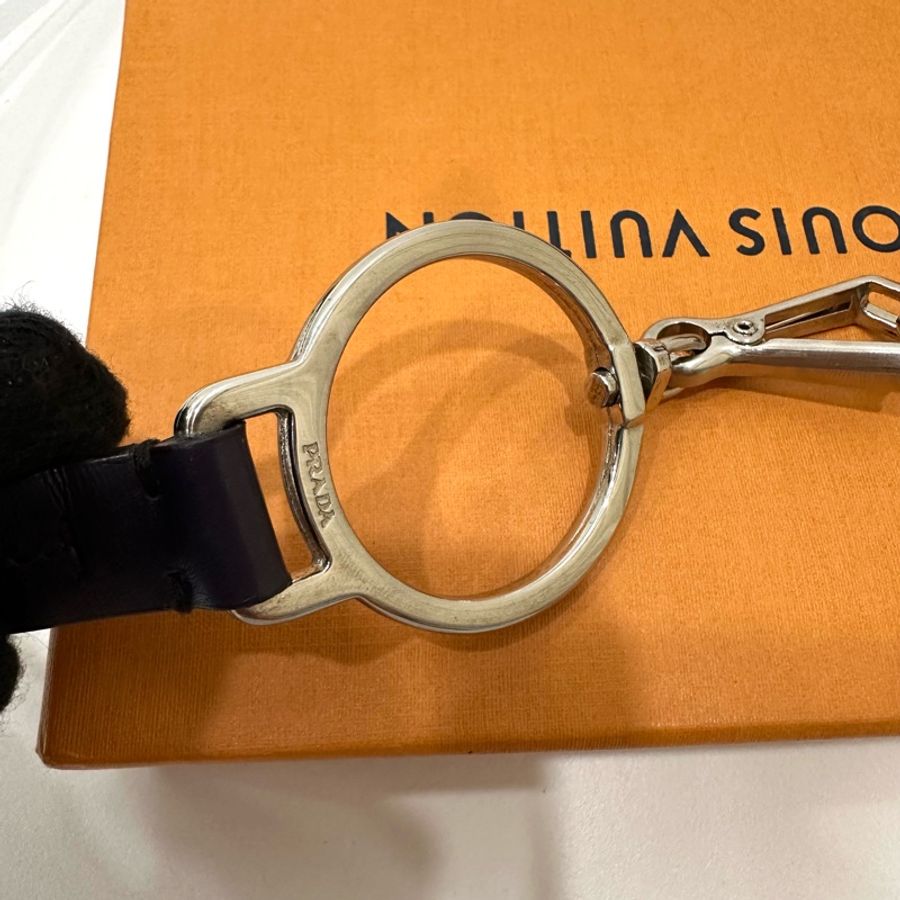 prada 深紫色 扣環 皮帶 腰帶 腰封-10
