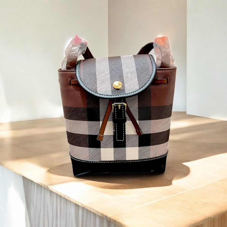 BURBERRY 格紋超迷你後背包-0