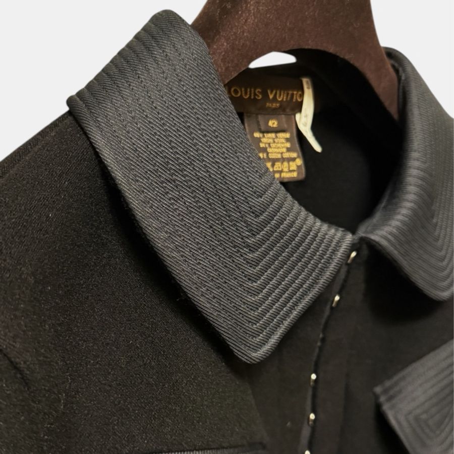 🍒LOUIS VUITTON 高級毛料工藝精品外套 size:42 / 2F250107-1-1