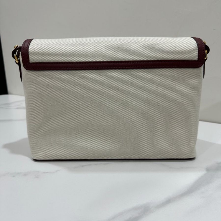 Burberry Horseferry 帆布翻蓋斜背包-2