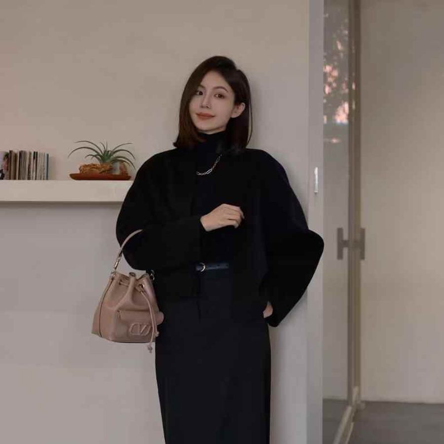 Valentino 豆沙色 水桶包 全新有吊牌-0
